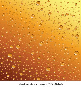 water drops on beer background
