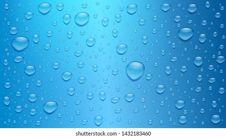 Blue Water Droplets High Res Stock Images Shutterstock