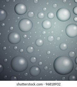 Water Drops on Cold Metal