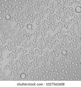 Water drops on glass.