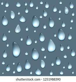 water drops on glass