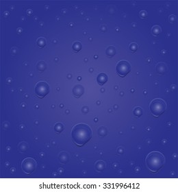 Water drops on glass.