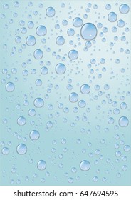 Water drops on glass. Background.