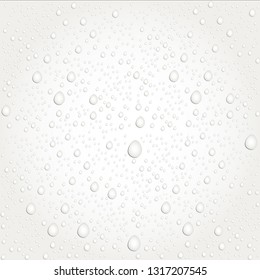 Water drops on glass. - Vector