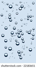 Water drops on glass. Vector background