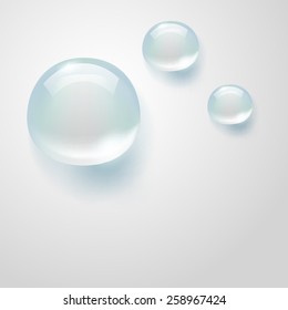 water drops on gray