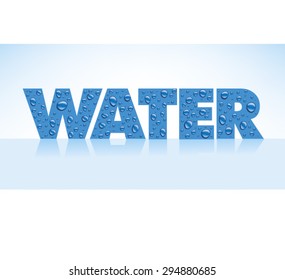 water drops on grey background with place for text
