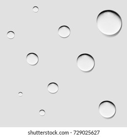 water drops on grey background 