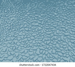water drops on metal surface