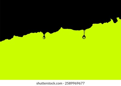 Water drops on a rock surface, with duotone effect black and green