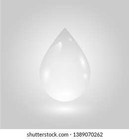water drops on white background