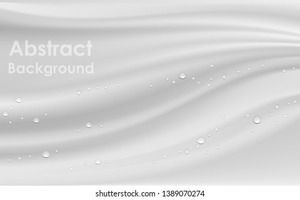 water drops on white background