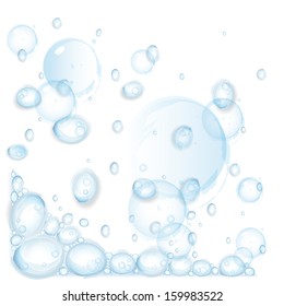 Water Drops - On White Background - Vector Illustration, Graphic Design Editable For Your Design