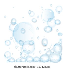 Water Drops - On White Background - Vector Illustration, Graphic Design Editable For Your Design