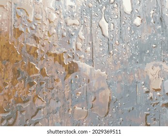 water drops on wooden surface texture