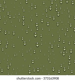 Water drops realistic seamless background.