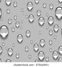Water drops realistic seamless background.