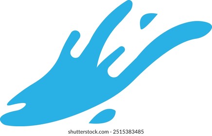 Water drops, sea ocean waves stencil. Liquid elements, cry droplet icons vector . Ink, sauce, river isolated splashes, wet droplets dew shape, on transparent background, used for mobile or ui.