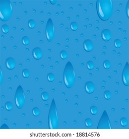 water drops seamless vector background illustration