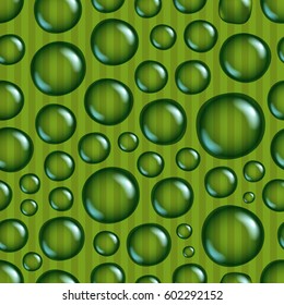 Water drops seamless vector background