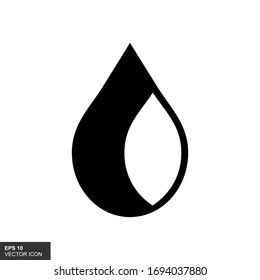El agua arroja un icono de silueta, ilustración vectorial. Estilo de diseño plano