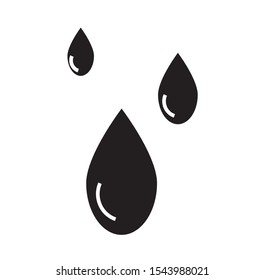 water drops simple icon vector