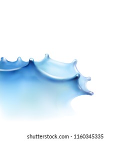 water drops and splashes realistic 3d vector illustration