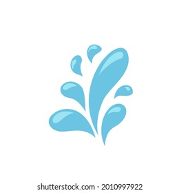 Water drops, tears, rain cartoon style. Isolated aqua vector icons EPS 10