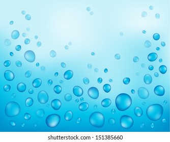 Water drops theme image 1 - eps10 vector illustration.