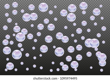 Water drops an transparent background