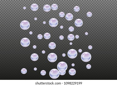 Water drops an transparent background