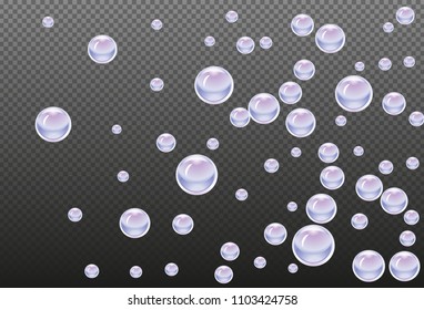 Water drops an transparent background