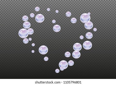 Water drops an transparent background