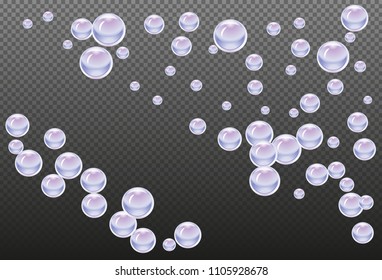 Water drops an transparent background