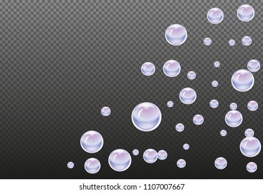 Water drops an transparent background