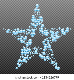 Water drops an transparent background