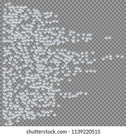 Water drops an transparent background