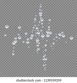 Water drops an transparent background