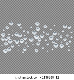 Water drops an transparent background