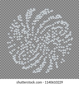Water drops an transparent background
