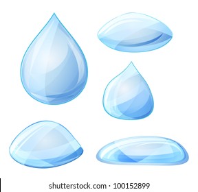 Water drops. Vector