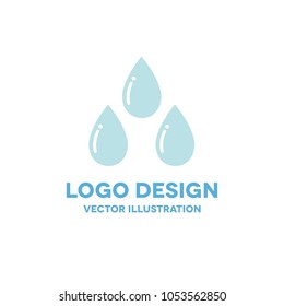 water drops vector icon