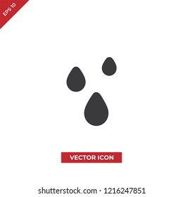 Water drops vector icon