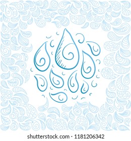 Water drops. Vector illustration