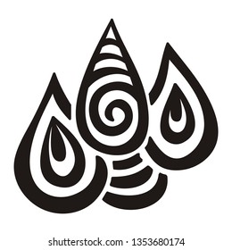 Water drops. Vector illustration