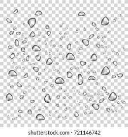 Water Drops. Vector Illustration.