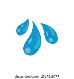 Water Drops Vector Illustration Clipart