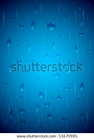 Water drops. Vector illustration - eps 10