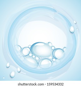 Water Drops - Vector Illustration, Graphic Design Editable For Your Design