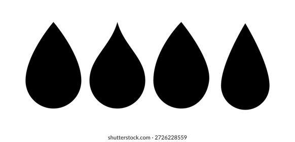 water drops vector on white background